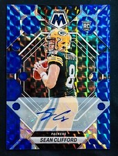 2023 Mosaic Sean Clifford Rookie Mosaic Blue Prizm Auto Autograph /99 #361 RC SP