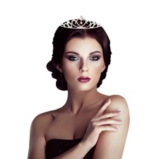 Rhinestone Crystal Tiara Hair Band Kids Girl Bridal Princess Prom Crown Headband