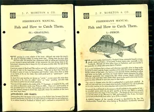 FISHERMAN'S MANUAL FISH AND HOW TO CATCH THEM LEAFLETS FOR PERCH & GRAYLING - Foto 1 di 3