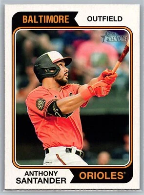 Anthony Santander 2023 Topps Heritage BASEBALL #107 Baltimore Orioles - Image 1 of 2