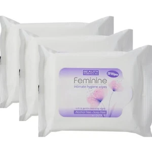 3 x Beauty Formulas Feminine Intimate Hygiene 20 Wipes - Picture 1 of 5