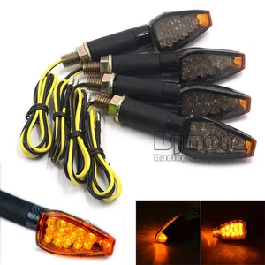 4X Universal LED Brake Blinker Turn Signal Light Indicator Amber Lamp Emark - Foto 1 di 6