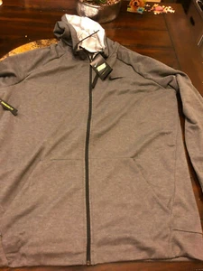 Nike Dri-Fit Full Zip Hoody Jacket Mens Hoodie Sweatshirt Hooded Top XXLT BNWT - Picture 1 of 5