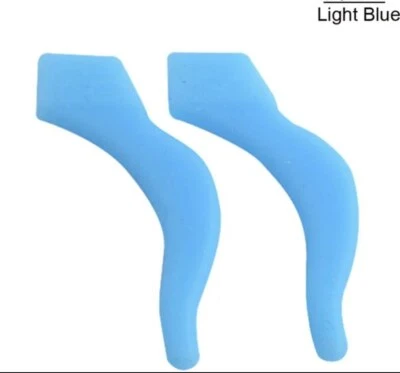 1 Par Colorido Silicona Antideslizante Soporte Gafas Accesorios Gancho para Oreja Deporte Foto 1 de 4