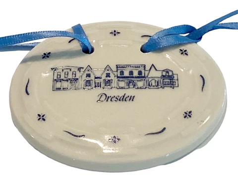 Longaberger Vintage 1998 Dresden Ohio Shops Tour Oval Pottery Basket Tie On Cover