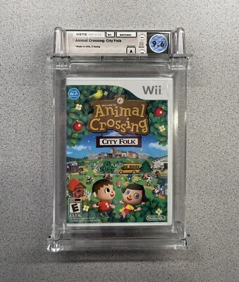 Animal Crossing City Folk ACCF Factory Sealed Nintendo Wii WATA 9.6 A Seal RARE - Image 1 of 4