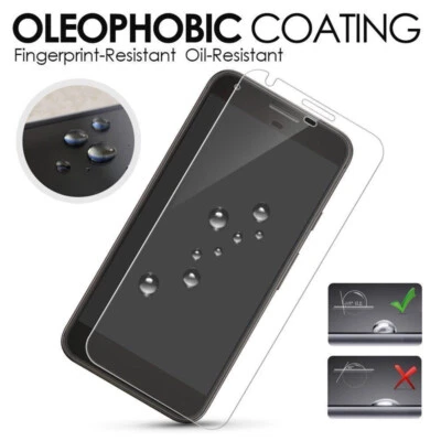 For Google Pixel 8 Pro 7A 6A 5A Coverage Clear Tempered Glass Screen Protector - Image 1 of 4