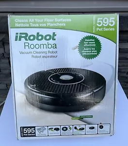 irobot Roomba 595 Pet Series Black Robotic Vacuum W/ Box & Parts As is Untested - Picture 1 of 6