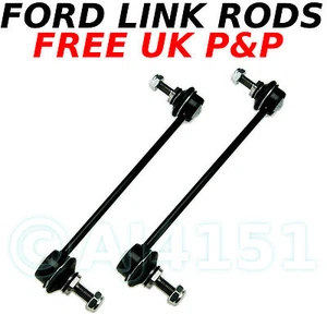 FORD & JAGUAR ANTERIORE Barra Antirollio Link Stabilizzatore Drop Link Aste Sway Bar x 2 - Foto 1 di 1