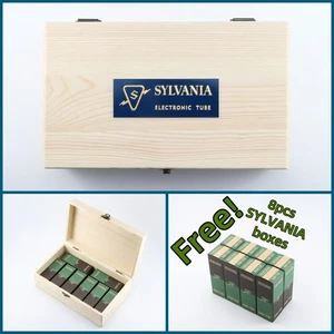 SYLVANIA Storage Wooden Box for Vacuum Tube free tube boxes for 6SN7 6K6GT 6EA7 - Picture 1 of 12