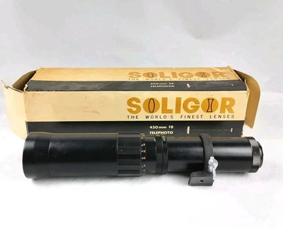 Soligor 450mm F8 Telephoto Camera Lens No.T 402226 Mount Original Box  - Image 1 of 4