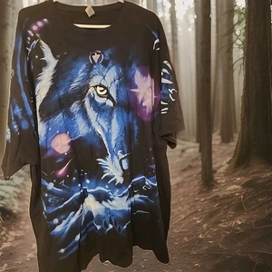 Camiseta de Colección 2001 Gildan Great Wolf Lodge Wolf Estampado Completo Talla 3XL - Imagen 1 de 15