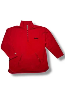Vintage Kickers Fleece Pullover – Red – Size S – Ex Con Autumn Winter Retro Old - Picture 1 of 15