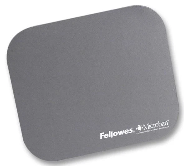 FELLOWES - Microban Antibacterial Mouse Mat Silver - Image 1 of 1