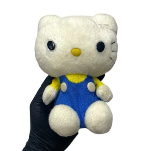 Vintage Hello Kitty Talking Plush Doll 2014 Sanrio Japan Blue Overalls - Picture 1 of 4
