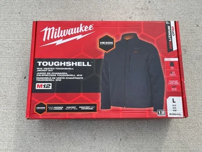 Milwaukee M100U-21L TOUGHSHELL M12 Heated Toughshell Jacket Kit - Size L - NEW - Image 1 of 3