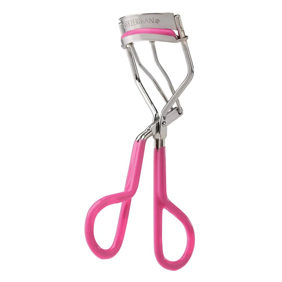 Tweezer Man Neon Great Grip Eyelash Curler Pink With Replacement Pads - Image 1 of 4