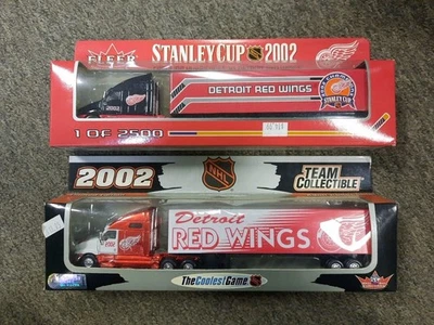 Lote de plataforma semirremolque Detroit Red Wings 2002 Stanley Cup LE 1 de 2500 White Rose  Foto 1 de 4