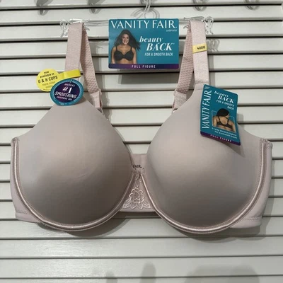NWT Vanity Fair Sand Underwire Full Figure Bra Lightly Lined Cups 42 DD #76380 - Image 1 of 4