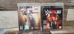 WWE 12 16 Lot Of 2 PS3 CIB Sony PlayStation 3 with Tested - Picture 1 of 10