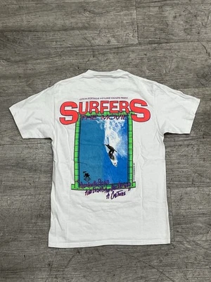 VTG 1990 Gotcha Surfers The Movie Tee Shirts White S Single Stitch Movie Promo - Image 1 of 4