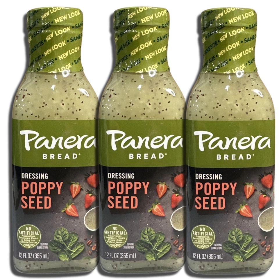 Panera Poppy Seed Salad Dressing 12 Ounce | Pack of 3 - Image 1 of 4