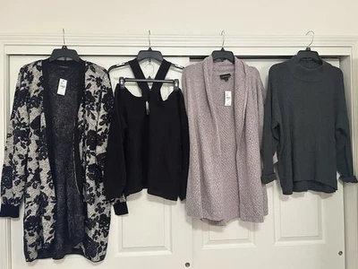 Lot Women’s Plus Sweaters NWT! Lane Bryant, Eloquii, Loft Sz 16-18 Rtl$230+ - Image 1 of 4