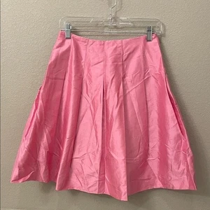 Banana Republic Barbie Pink A-Line Silk Skirt size 0 - Picture 1 of 5