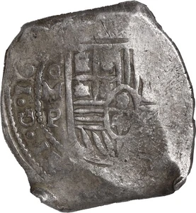 MEXICO, Mexico City, cob 8 reales, Philip IV, assayer P, partial date 165(?) NGC - Picture 1 of 5