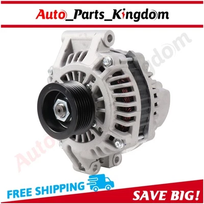 For 90Amp Honda CR-V 2.4L 2002 2003 2004 2005 2006 13966 12V Alternator - Image 1 of 4
