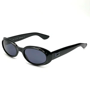 Vintage 90er Gucci GG2419/N/S Sonnenbrille schwarz ovales Gestell. Schwarze Gläser aus Japan - Bild 1 von 9