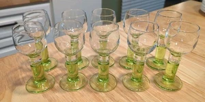 Set-10 Vtg Cordial Glasses Bormiolio Rocco Limoncino 2 Oz Shot Glass Barware - Picture 1 of 8