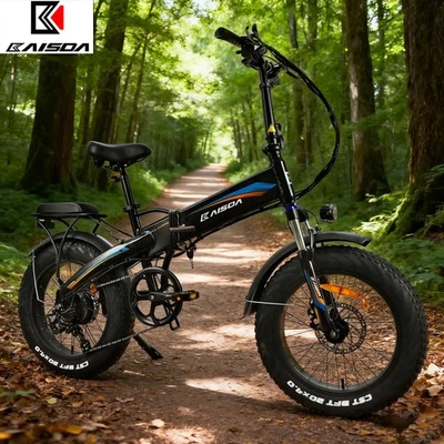 KAISDA E-Bike Klapprad 20 Zoll Elektrofahrrad E-Mountainbike 70N.M Citybike für Herren