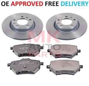 FOR PEUGEOT PARTNER VAN 1.2 1.5 1.6 HDI REAR BRAKE DISCS AND PADS 2018 ONWARDS - Picture 1 of 4