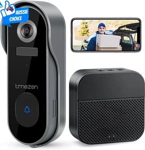 Wireless Video Doorbell Camera 1080P HD Wifi Chime Two-Way Audio Night Vision - Picture 1 of 12