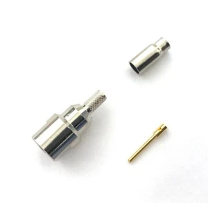 Paquete de 5 conectores coaxiales FME macho crimpado RF RG-174, cable LMR-100 - Imagen 1 de 3