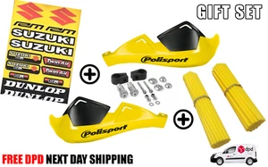 Suzuki PE250 N 78-79 Motorcycle Yellow Handguards Gift Set - Picture 1 of 1