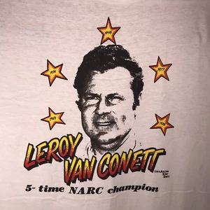 T-Shirt Leroy Van Conett Racing Legend Champion LG NARC SCRA Dirt Track NOS 1979 - Bild 1 von 9