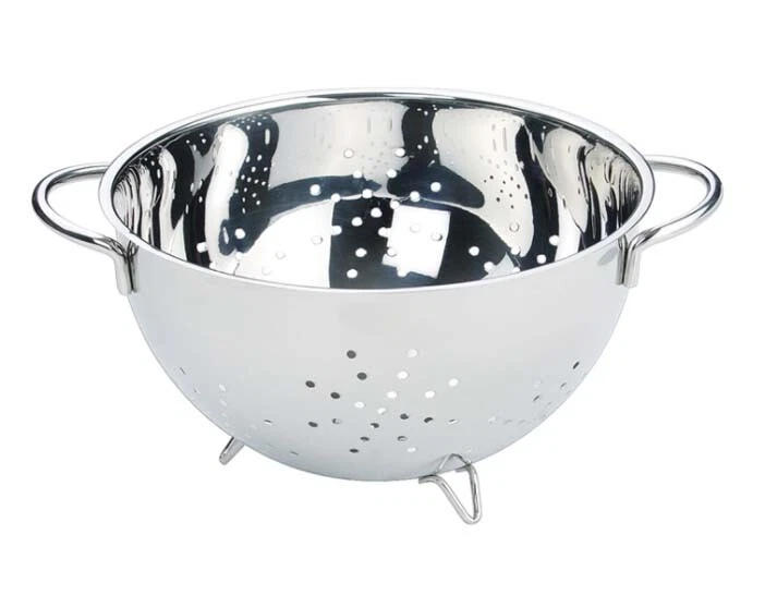 SCOLAPASTA IN ACCIAIO INOX CON PIEDINI 26X16H CM - Immagine 1 di 1