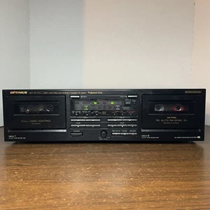 OPTIMUS  SCT-51  HI Speed Dubbing dual stereo cassette tape deck PARTS OR REPAIR - Picture 1 of 17