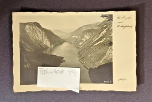Alte Ansichtskarte Ansicht eines Fjordes Karte ist beschrieben Briefmarke - Bild 1 von 4