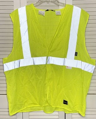 New Walls Mens Hi-Vis Yellow Reflective Safety Vest ANSI 2, Sz XL, Construction - Image 1 of 4
