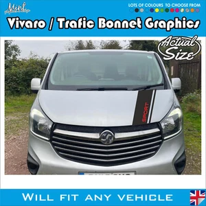 Vauxhall Vivaro SWB LWB Bonnet Stripes Camper Decals Stickers Van Graphics 254 - Picture 1 of 4