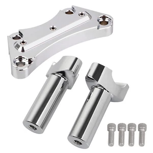 4" Tall Handlebar Riser 1" Top Clamp For Harley Softail Sport Glide Sportster - Imagen 1 de 19