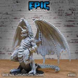 Inferno Dragon (#4850) Gargantuan Model by Epic Miniatures | D&D Tabletop Miniat - Picture 1 of 2