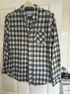 Mens Red Herring Grey Check Casual Shirt Medium - Picture 1 of 5