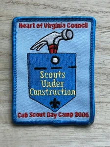 Pfadfinder Herz von Virginia Rat Jungpfadfinder Tag Camp 2006 3" Patch BSA - Bild 1 von 4