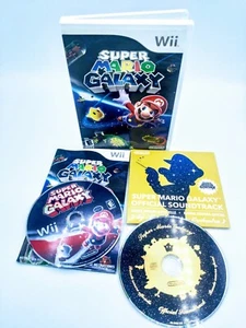 Super Mario Galaxy With Soundtrack CIB Very Good Condition  - Picture 1 of 2