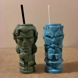 Geeki Tikis Game of Thrones Jon Snow & The Night King (2 Tiki Plastic Tumbler) - Picture 1 of 6
