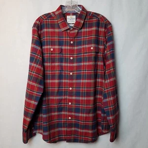 Camicia Tommy Bahama uomo rossa a quadri isola moderna bottoni manica lunga tasca GRANDE - Foto 1 di 8